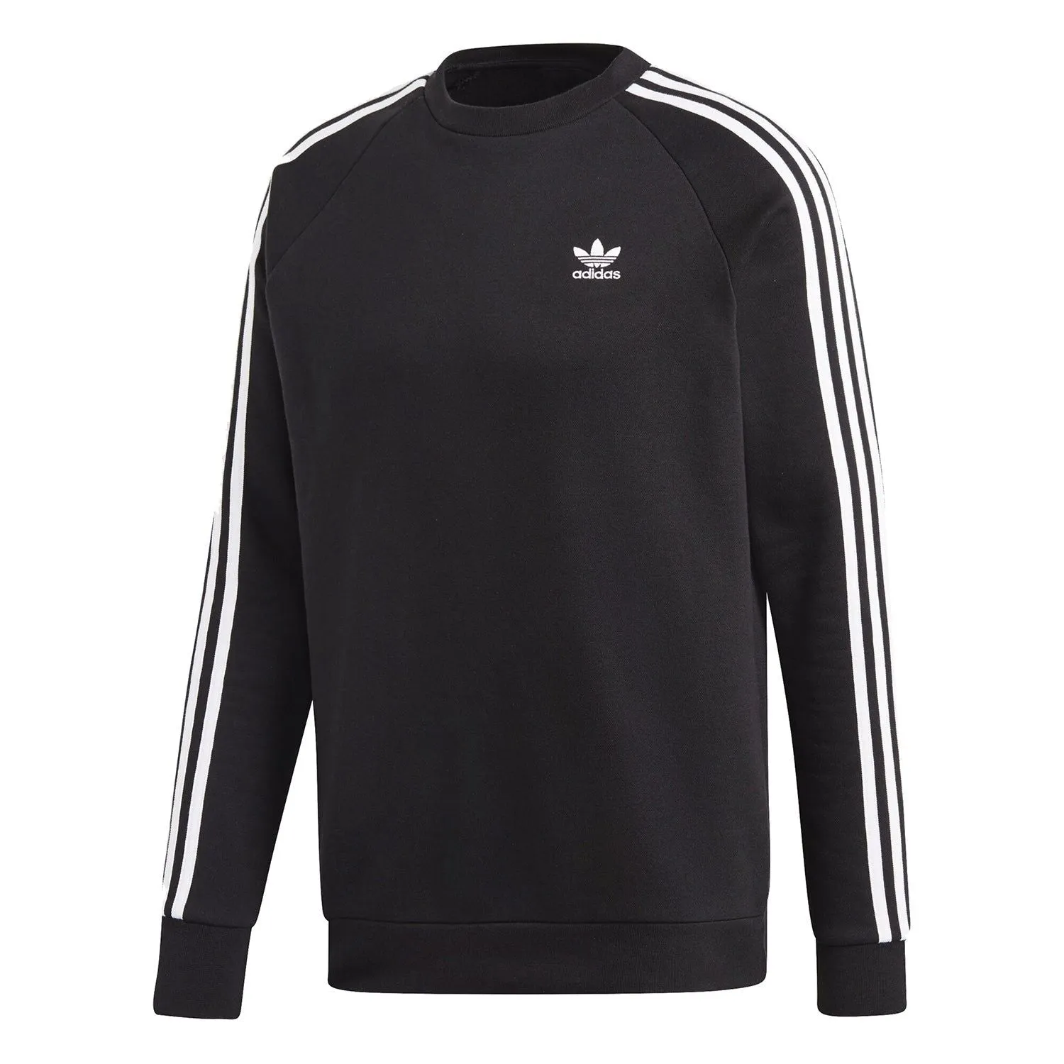 adidas Originals 3-Stripes Crewneck Sweatshirt - Black