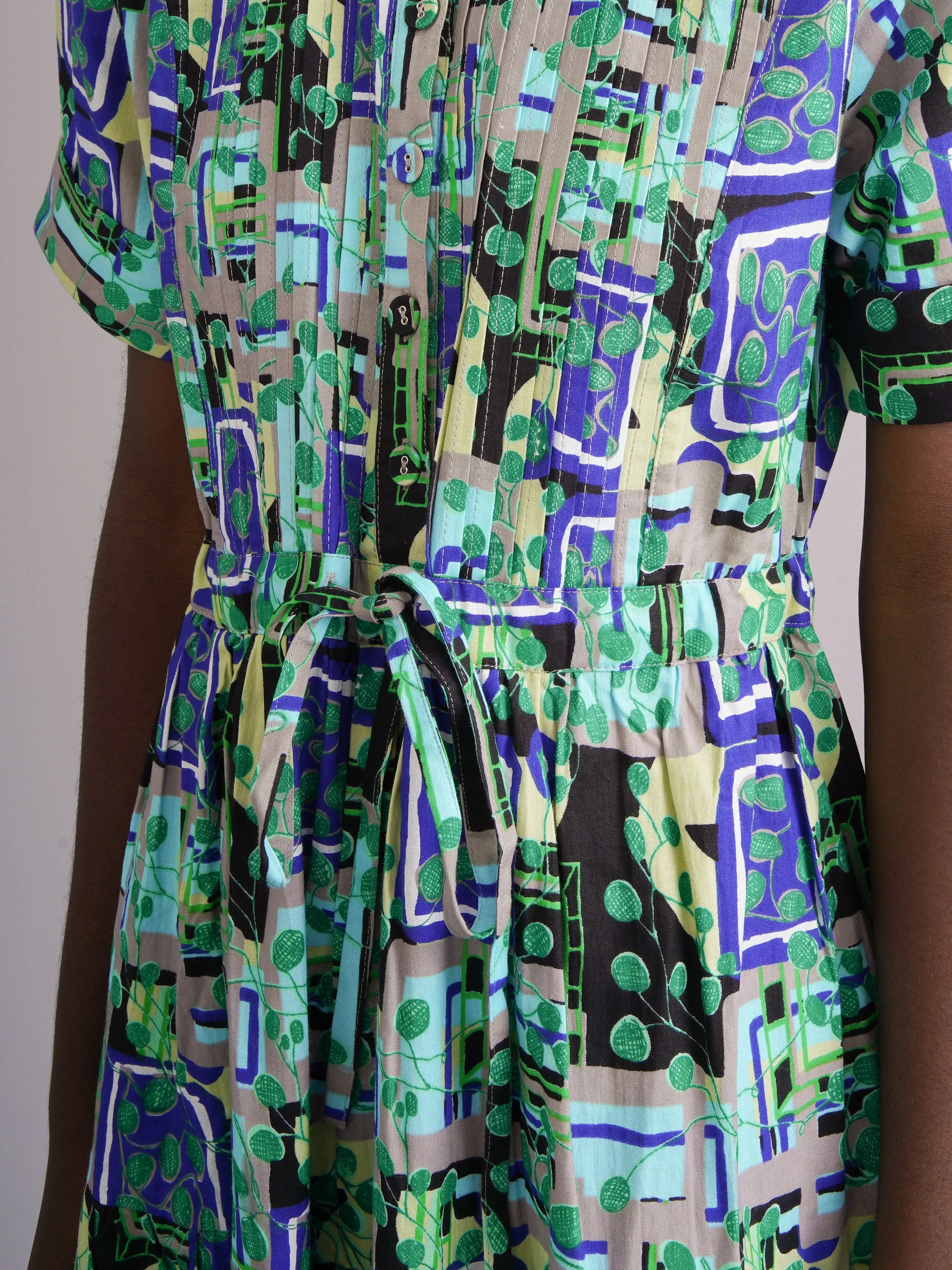 Ayodele Green Drawstring Dress