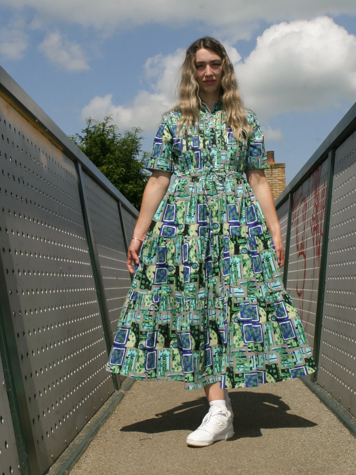 Ayodele Green Drawstring Dress
