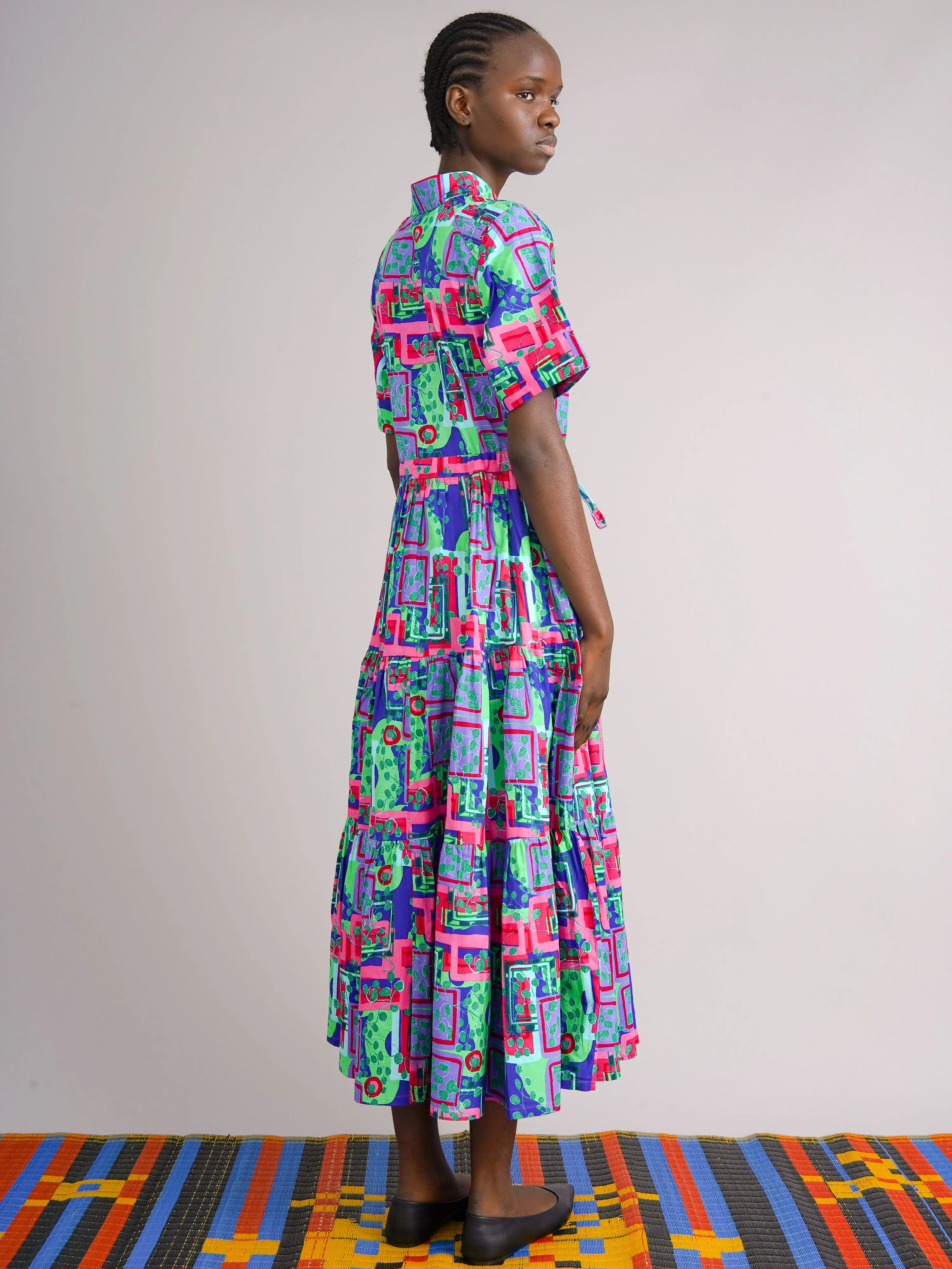 Ayodele Pink Drawstring Dress