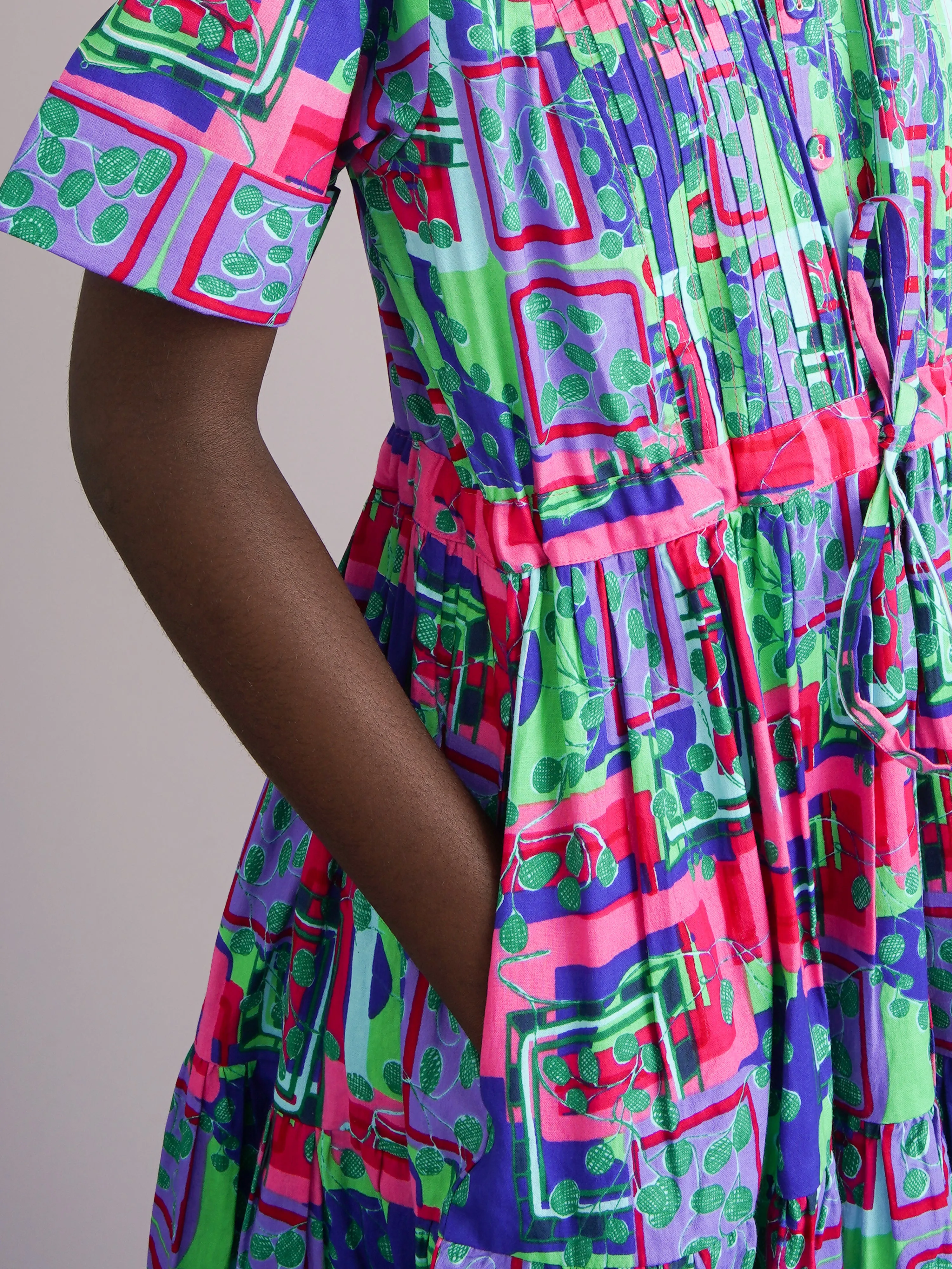 Ayodele Pink Drawstring Dress