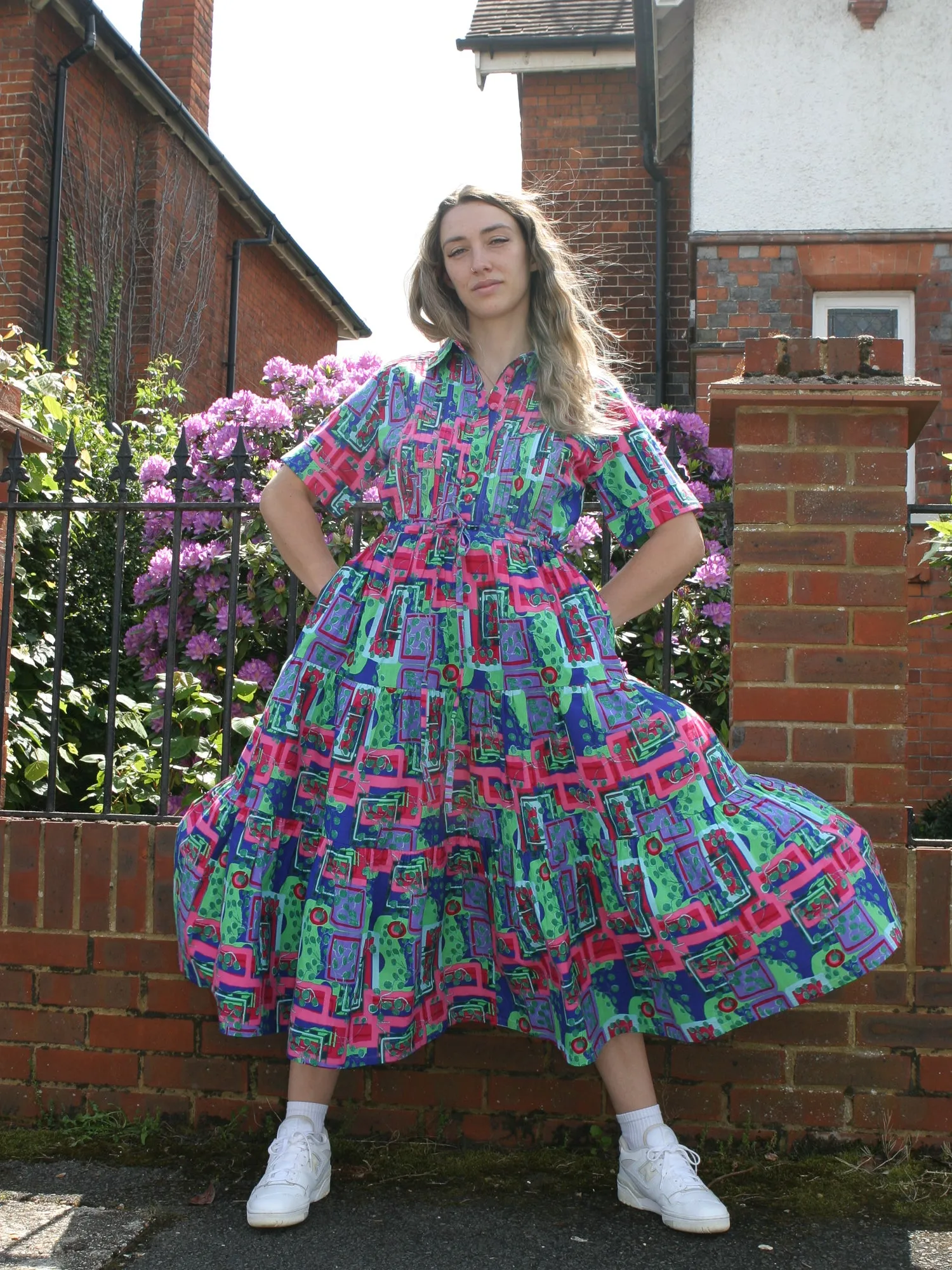 Ayodele Pink Drawstring Dress