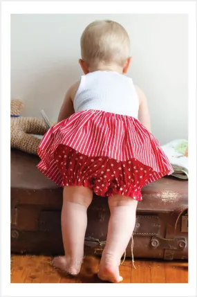 Baby bloomers/ diaper cover sewing pattern  FANCY PANTS sizes 3 mths to 6 yrs