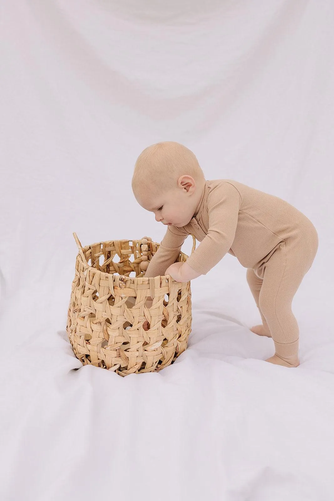 Bamboo Ribbed Long Sleeve Romper