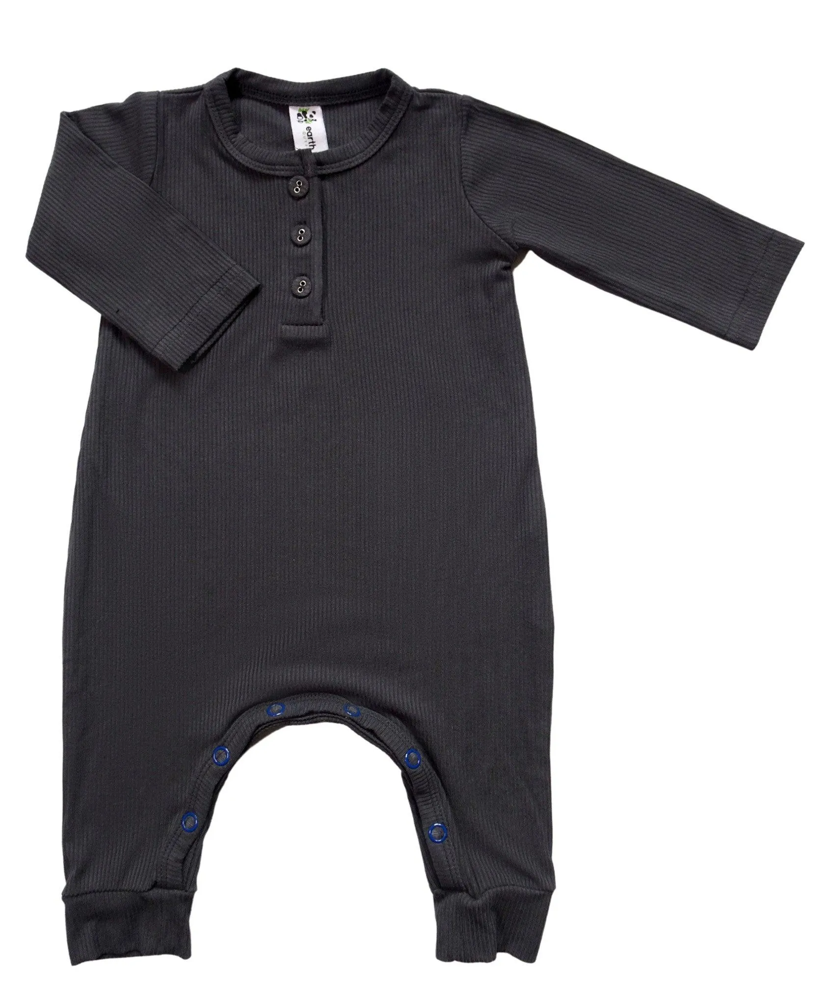 Bamboo Ribbed Long Sleeve Romper
