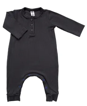 Bamboo Ribbed Long Sleeve Romper