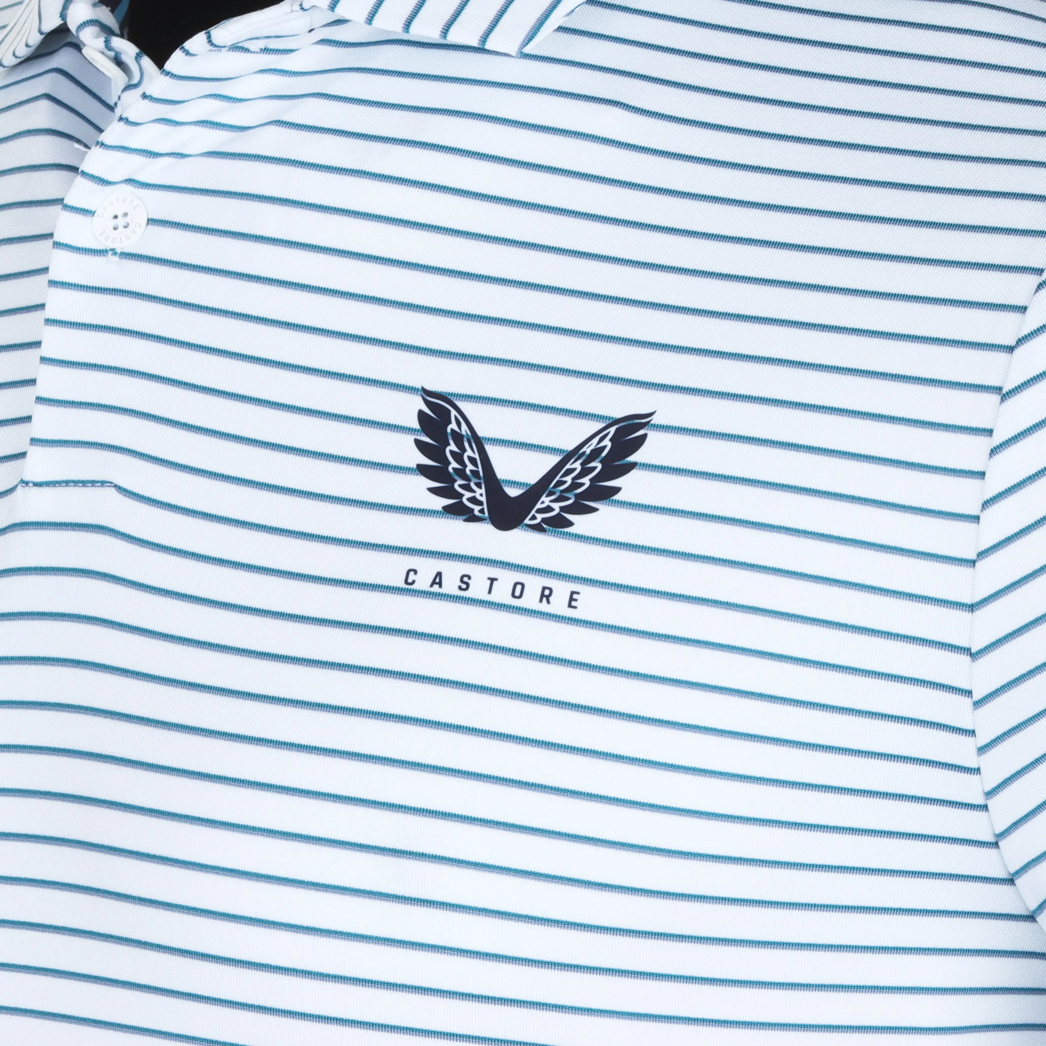 Castore Golf Yarn Dye Stripe Polo Shirt