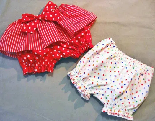 Diaper cover/bloomers baby pants sewing pattern  FANCY PANTS sizes 3 mths to 6 yrs