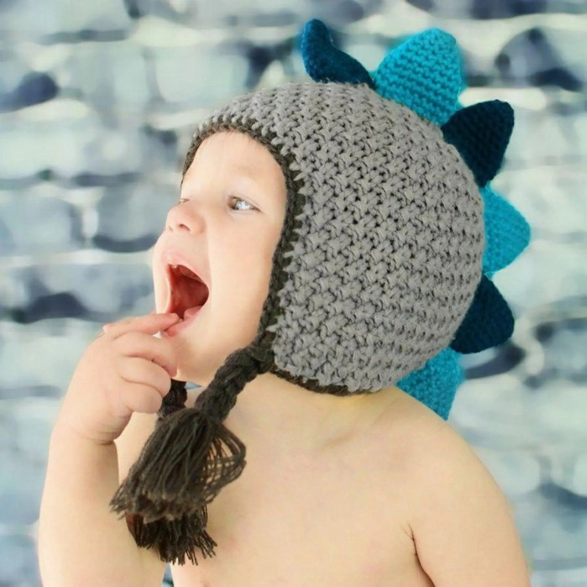 Dinosaur knit Beanie Hat for Baby