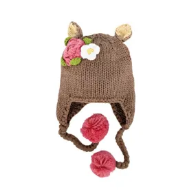 Doe Deer Beanie Knit Baby Hat