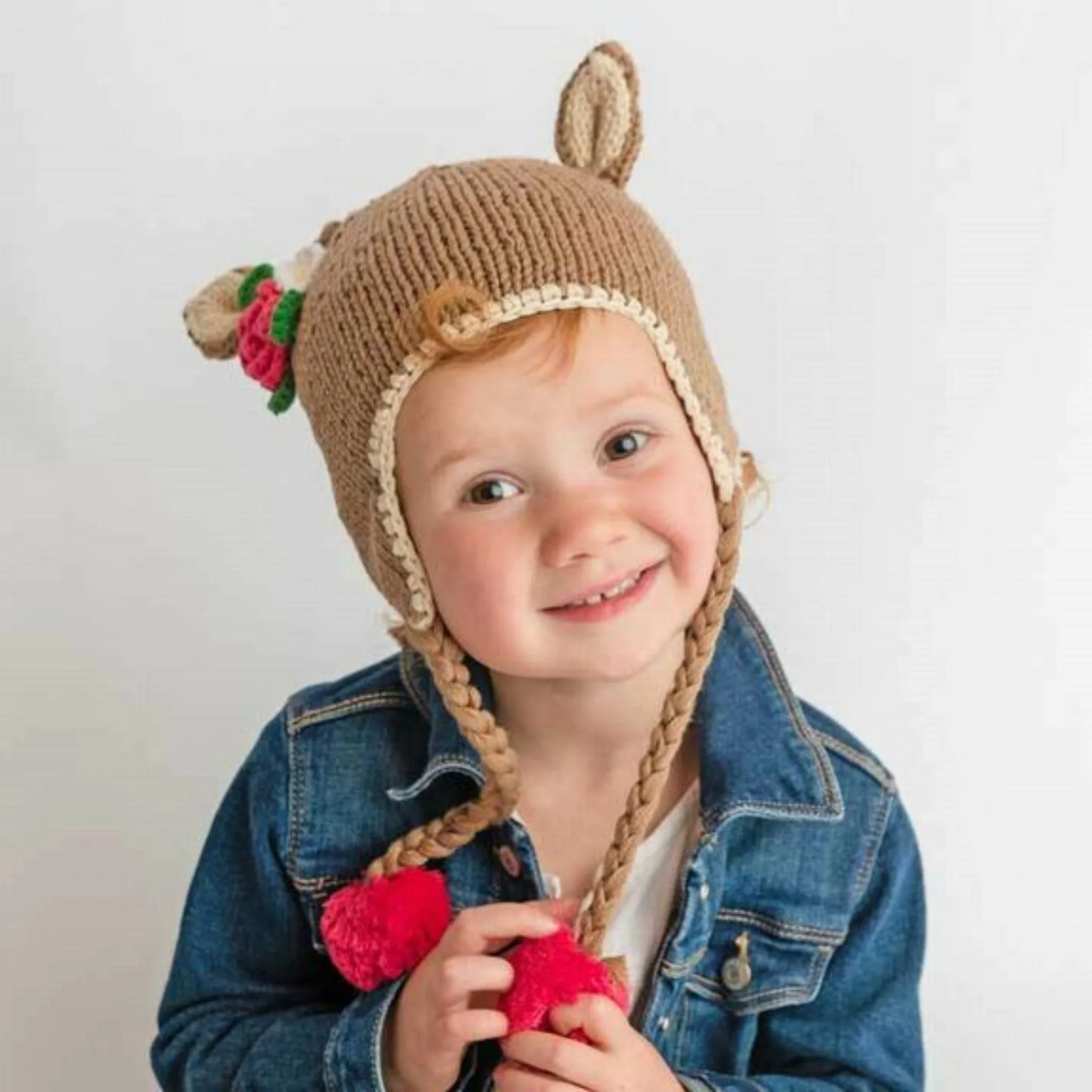 Doe Deer Beanie Knit Baby Hat