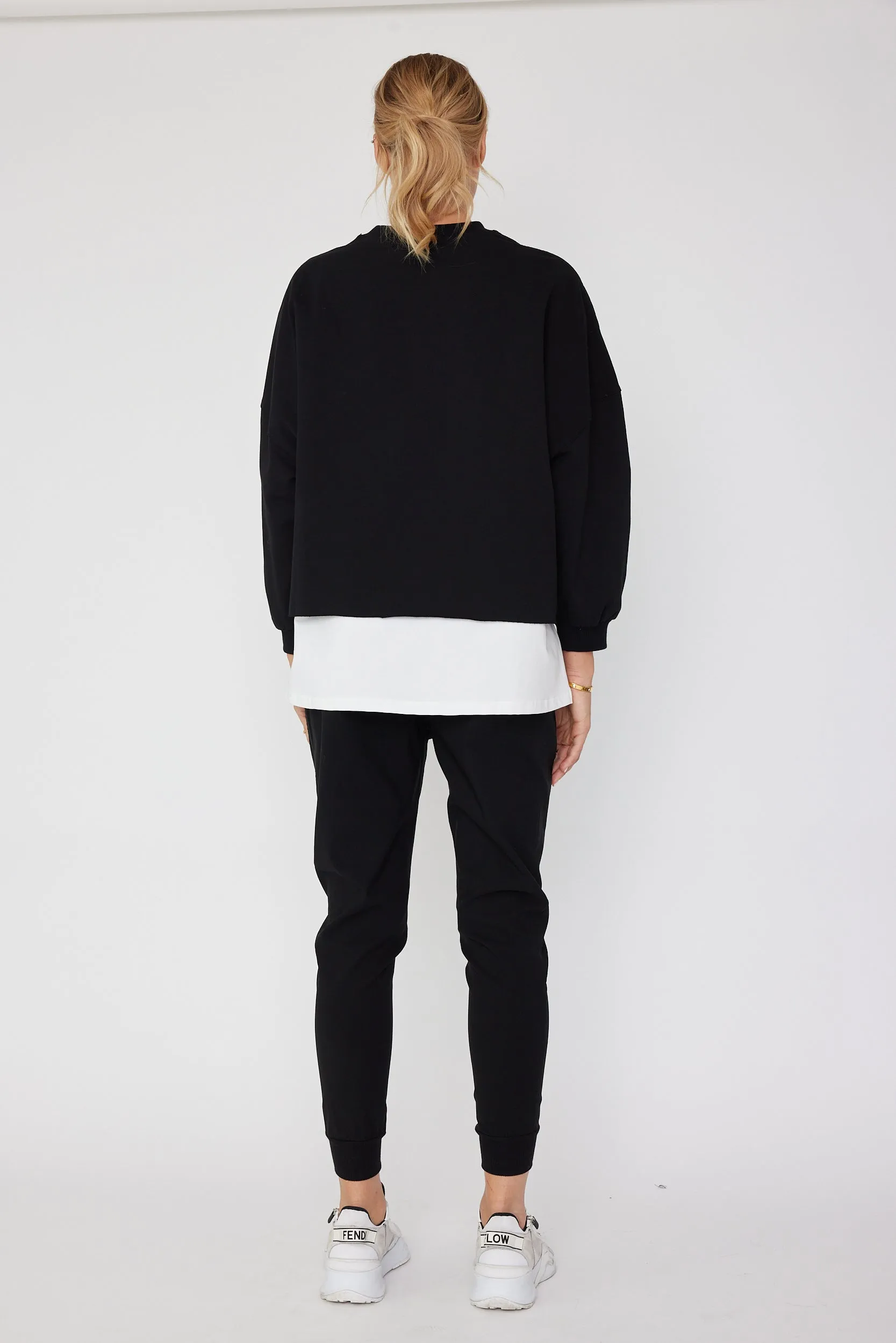 EDEN Long Sleeve Top Black