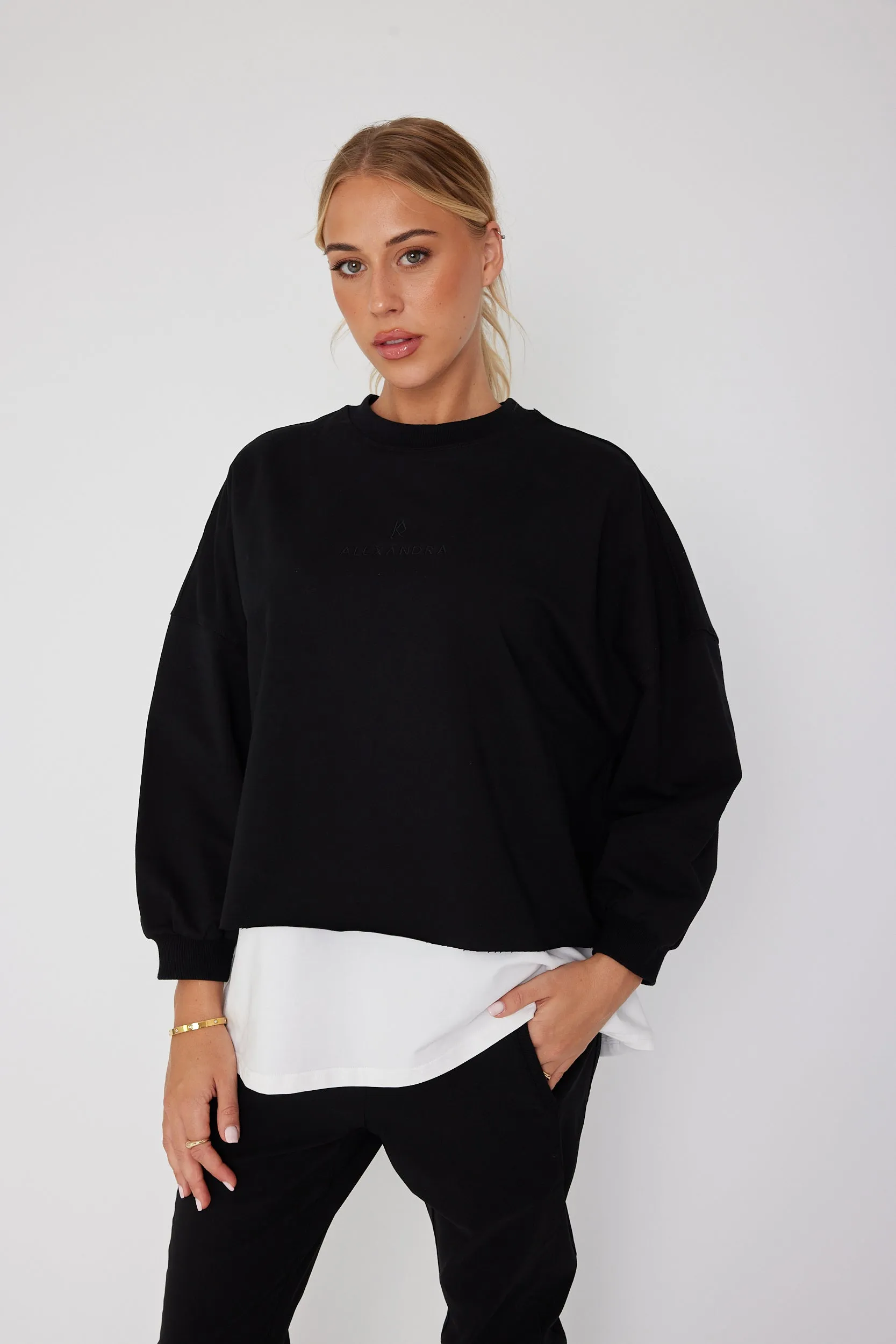 EDEN Long Sleeve Top Black