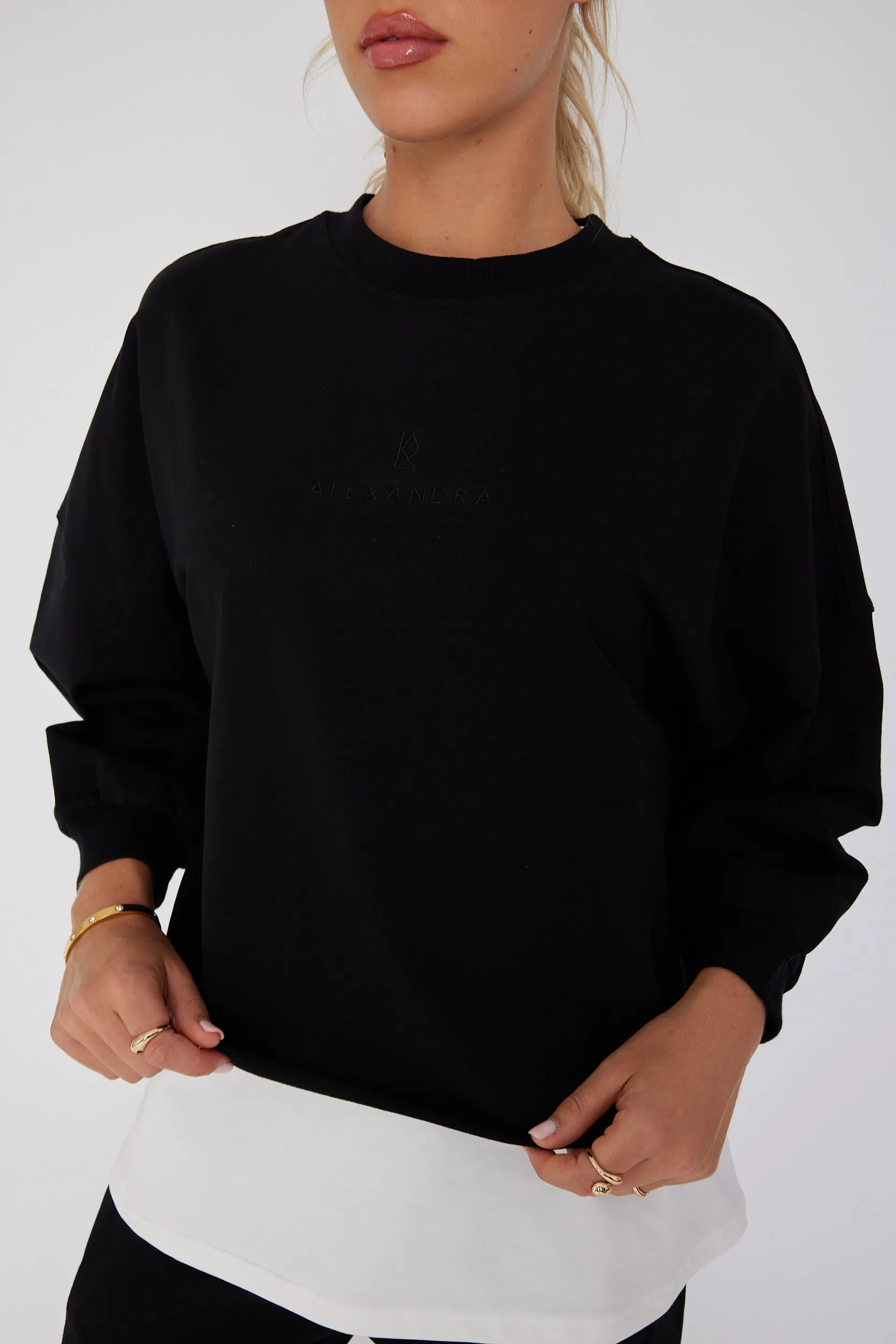 EDEN Long Sleeve Top Black