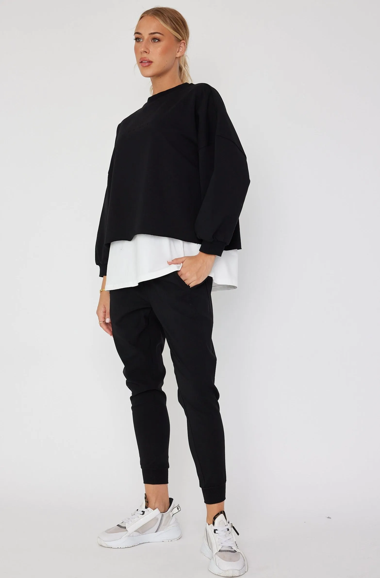 EDEN Long Sleeve Top Black