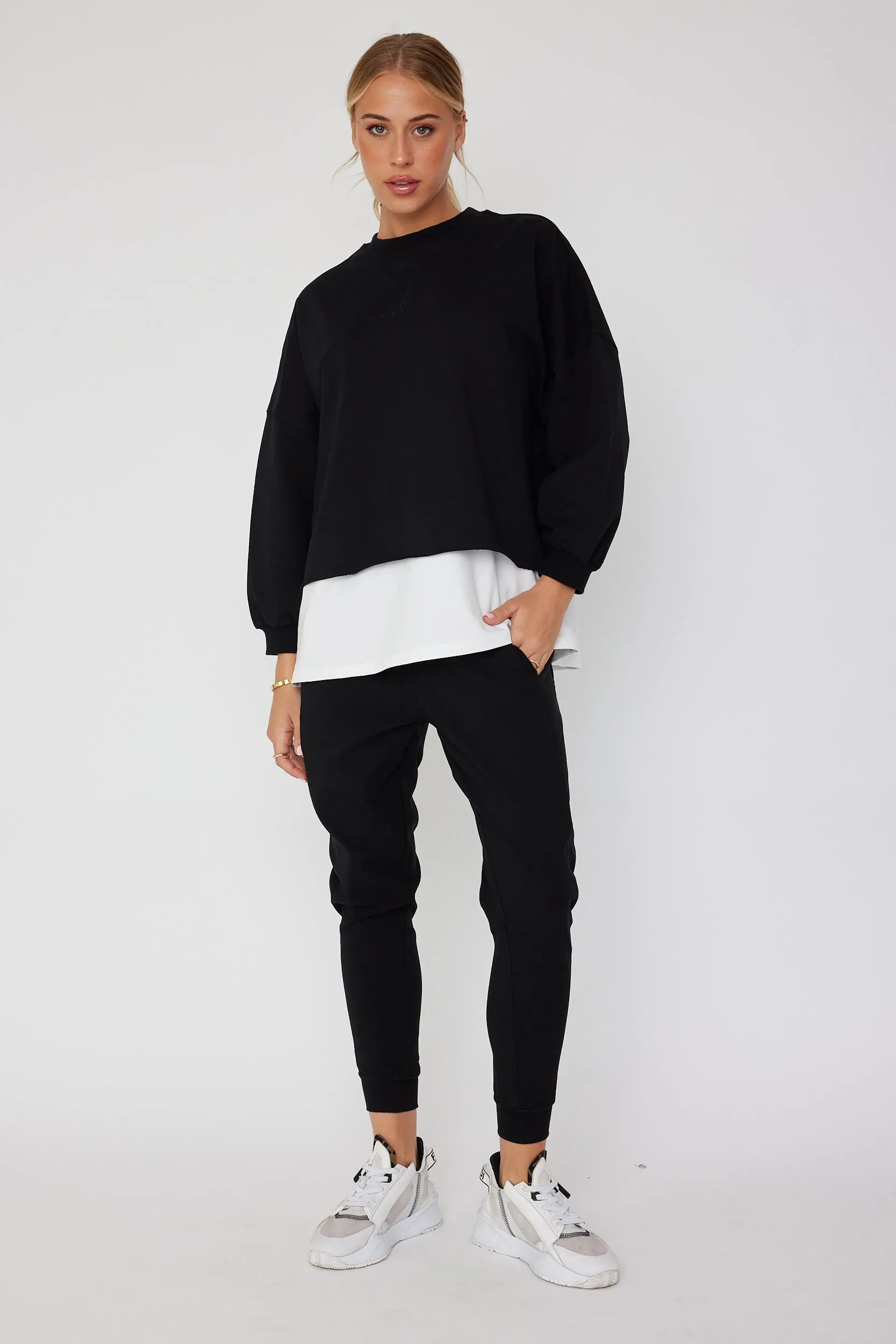 EDEN Long Sleeve Top Black
