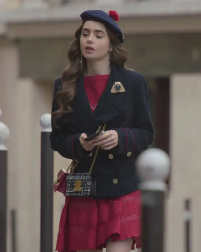 Emily In Paris Blue Coat
