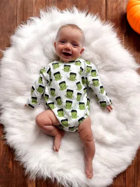 Halloween Monster / Organic Long Sleeve T-Shirt Bubble