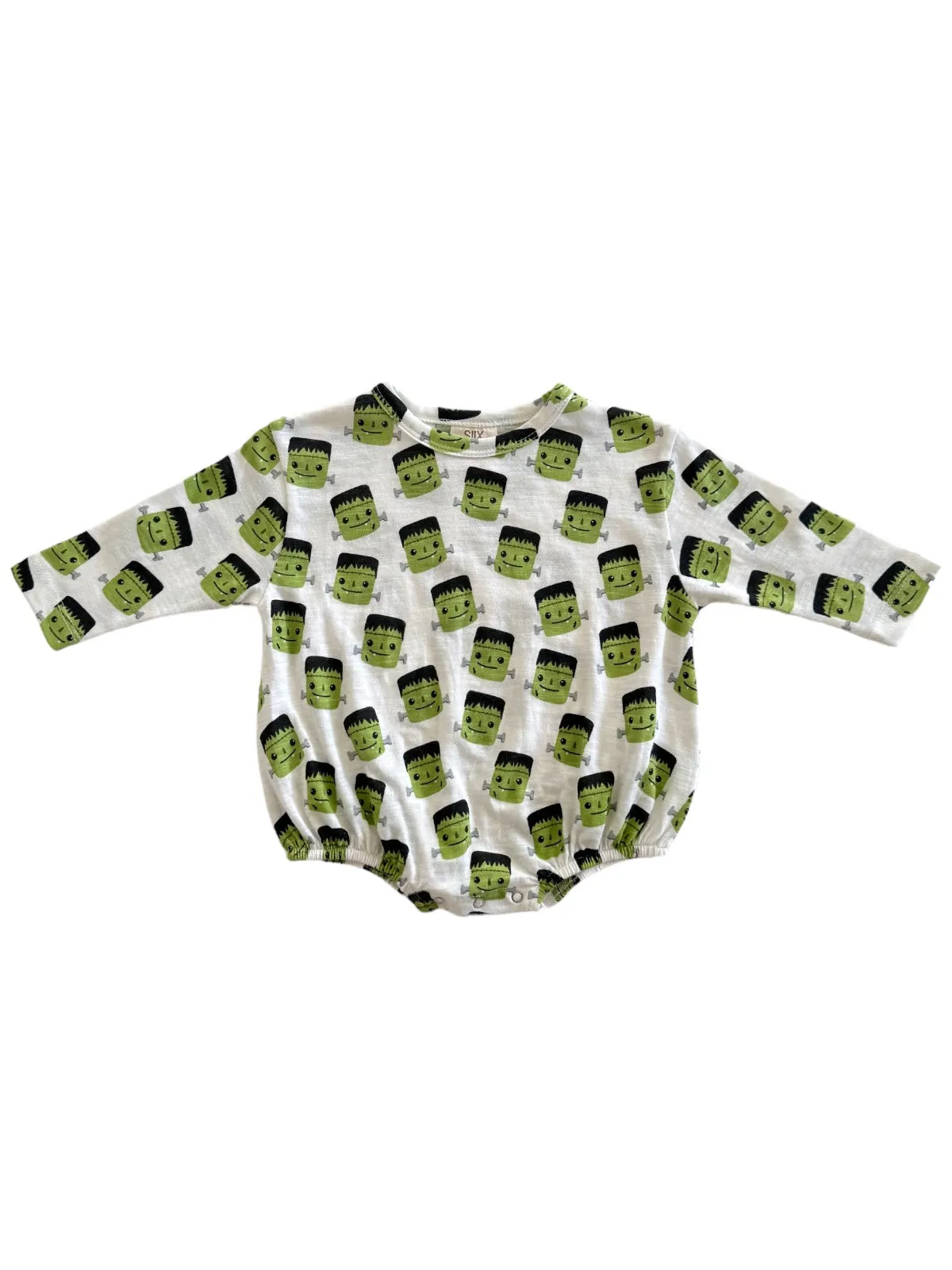 Halloween Monster / Organic Long Sleeve T-Shirt Bubble