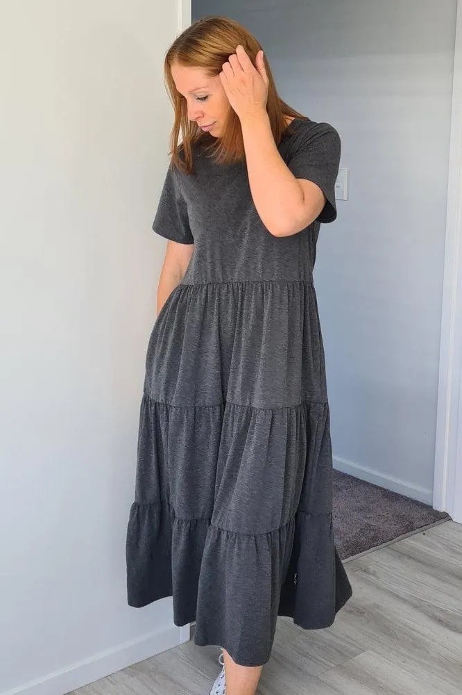 Homelee Kendall Dress Charcoal