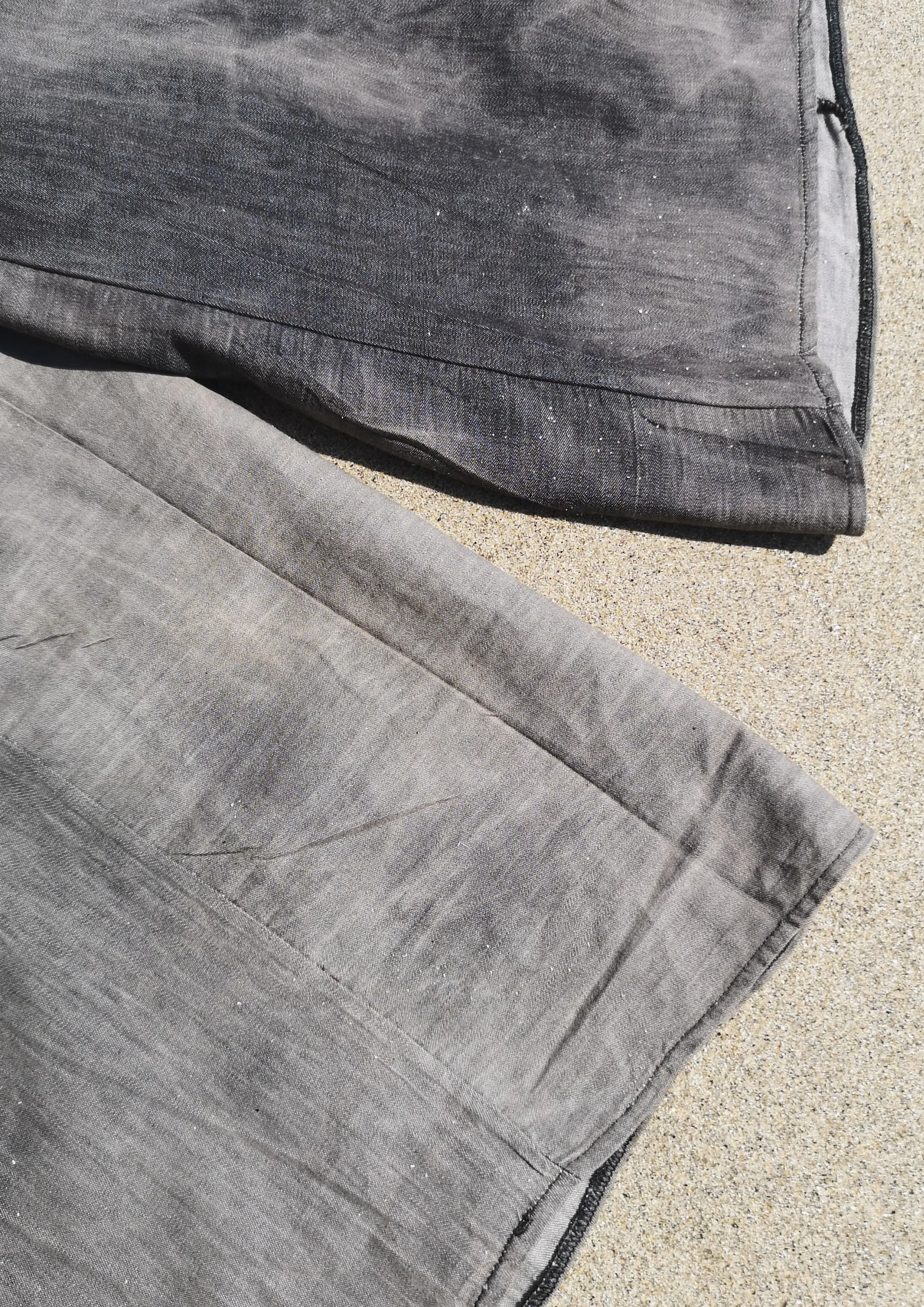 HOMEMADE - JUMPSUIT WIDE - COTTON - grey washed