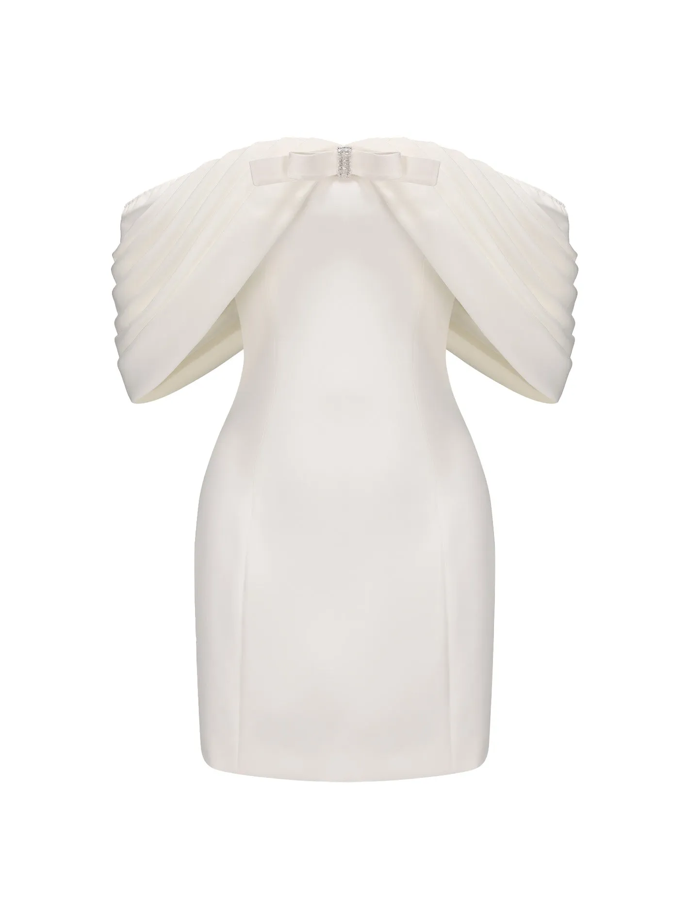 Kate Bow Dress (White)