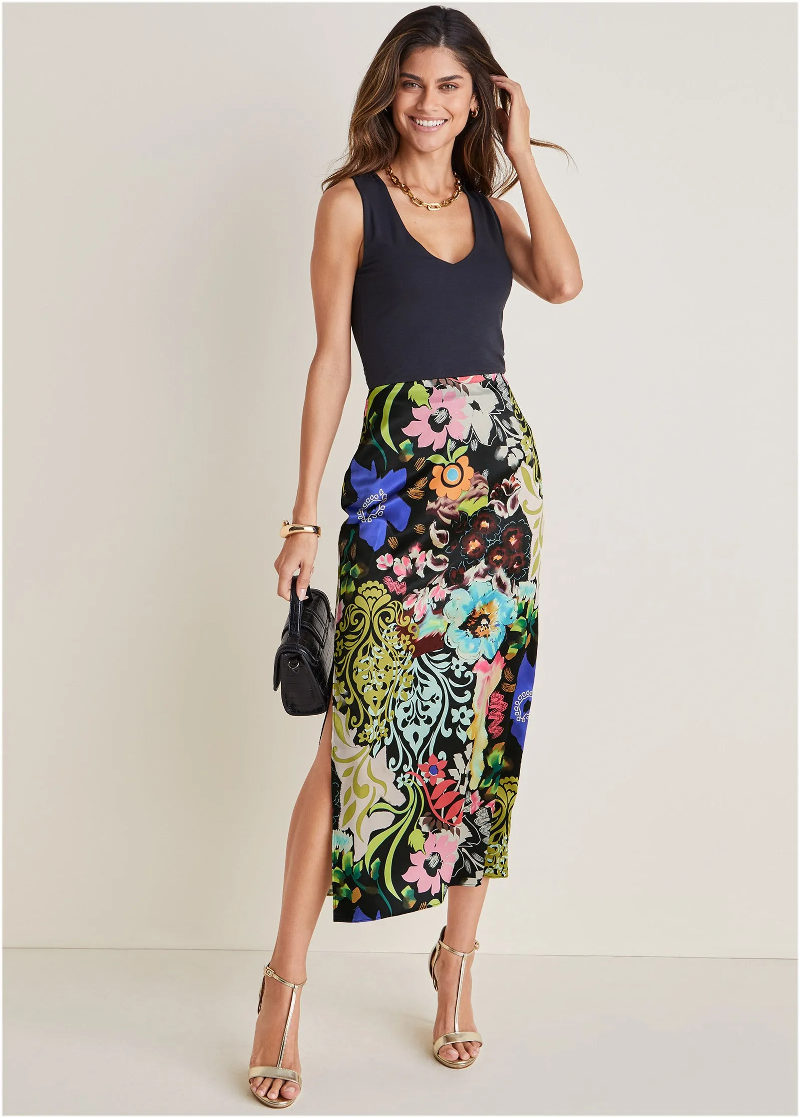 Midi Slip Skirt - Viva La Vida