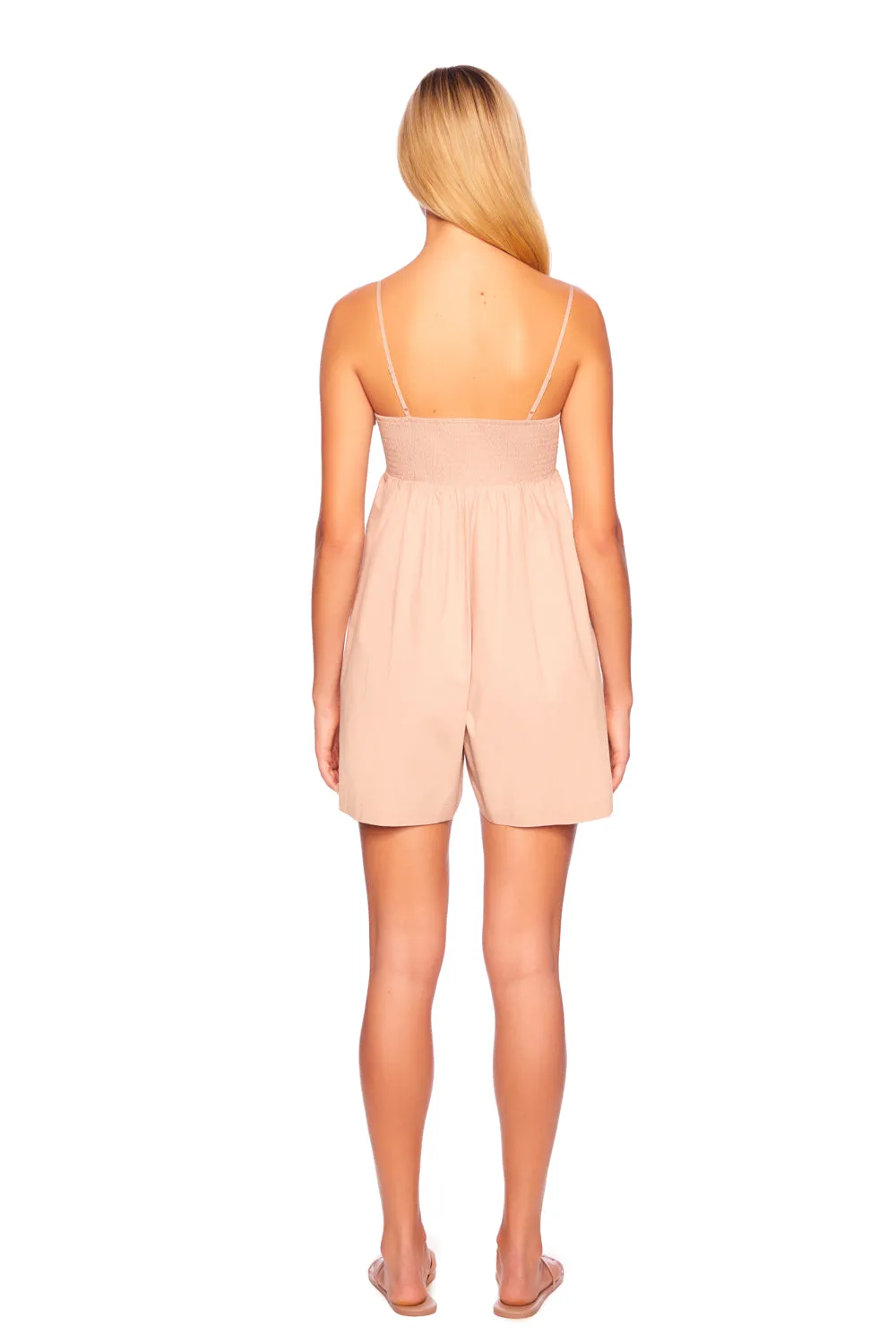poplin string romper