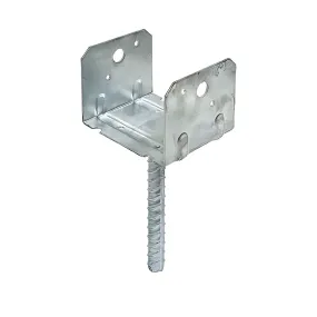 RCPS Hot-Dip Galvanized Rebar Carport Saddle for 6x6 Rough (Pack of 10)