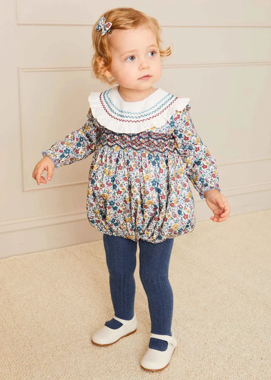 Ribbed Tights in Denim (3mths-8yrs)