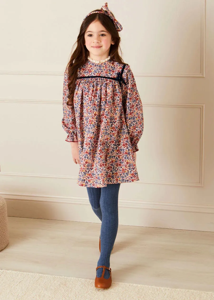 Ribbed Tights in Denim (3mths-8yrs)
