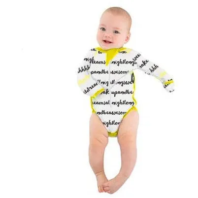 Sleepy Bub Romper Swaddle - Hello Sleep Yellow