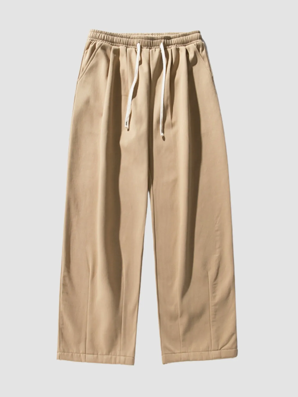 WLS Retro Pleated Loose Thickened Sweatpants