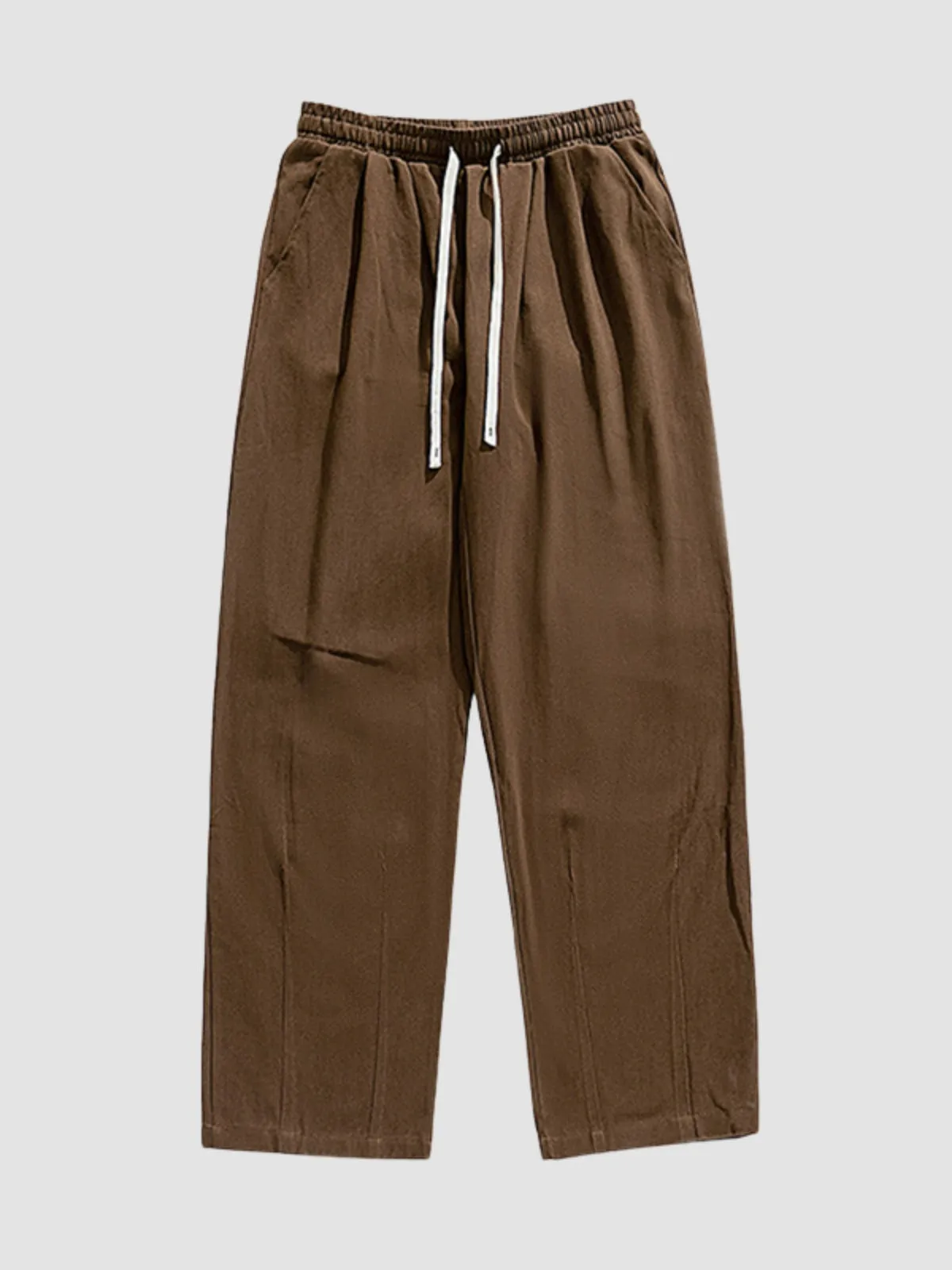WLS Retro Pleated Loose Thickened Sweatpants